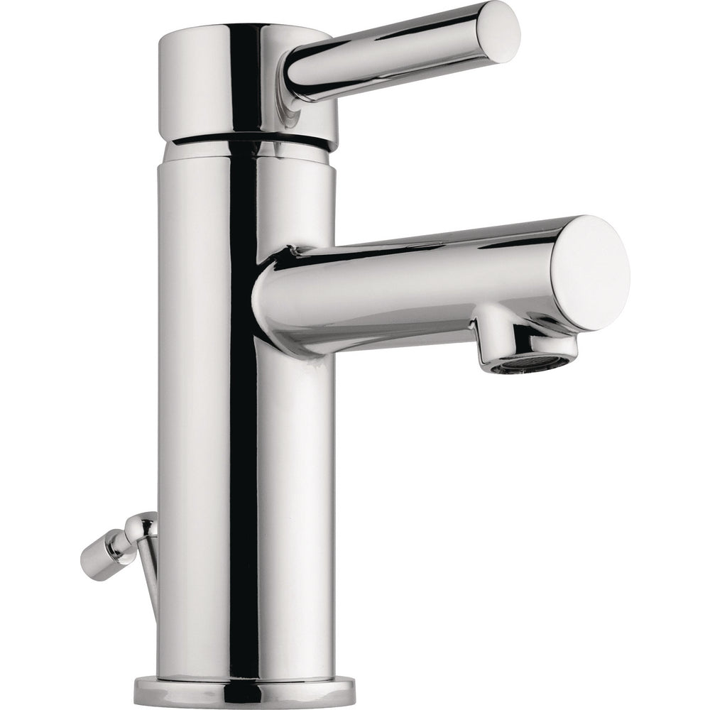 Delta Tommy Solid Handle Lav Faucet, Straight Tub Spout - Chrome