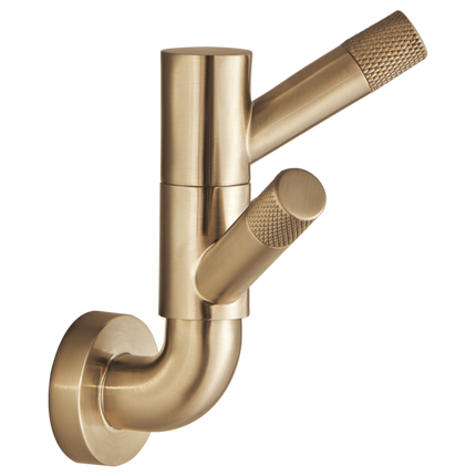 Brizo Rotating Double Robe Hook With Knurling 693537-GL - Plumbing Market