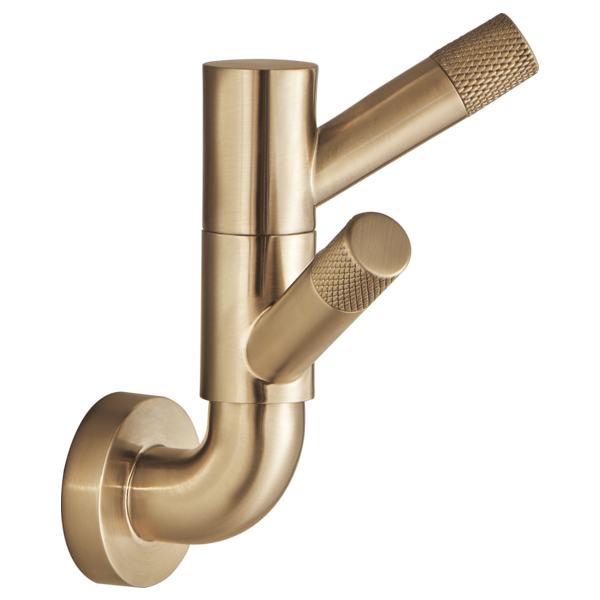 Brizo Rotating Double Robe Hook With Knurling 693537-GL - Plumbing Market