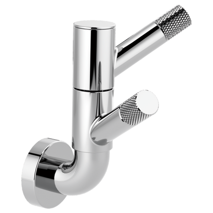 Brizo Rotating Double Robe Hook With Knurling 693537-PC - Plumbing Market
