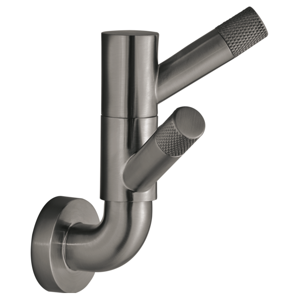 Brizo Rotating Double Robe Hook With Knurling 693537-SL - Plumbing Market