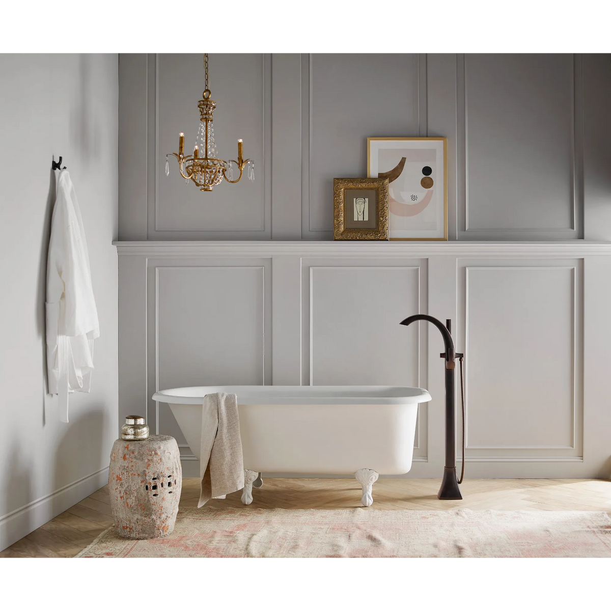 Moen Voss Single-Handle Tub Filler With Hand Shower 695 in Oil Rubbed Bronze (695ORB) - view 2