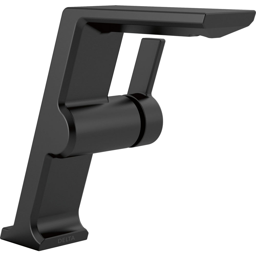 Delta Pivotal Single Handle Mid-Height Riser Faucet - Matte Black