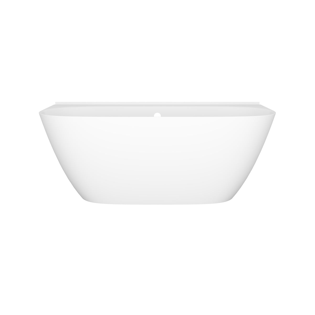 Victoria + Albert Lussari 63" X 30" Freestanding Back To Wall Bathtub With Void And Tile Flange LU4 - Standard Matte White / 63 x 30 / With Overflow