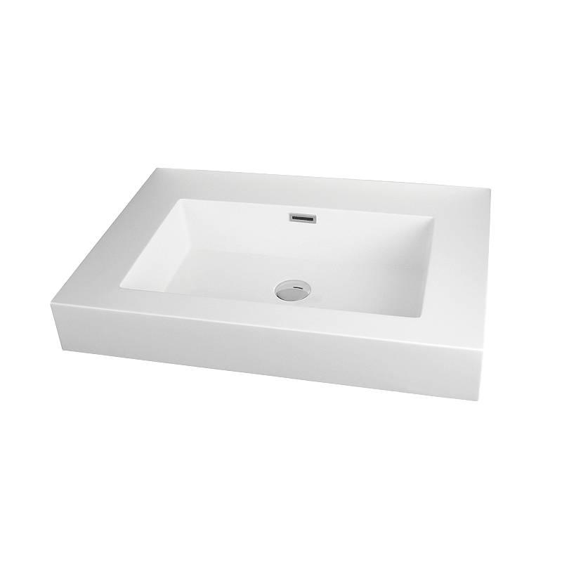 Rubi Arto Countertop Basin with Overflow White Gloss RTO690BL