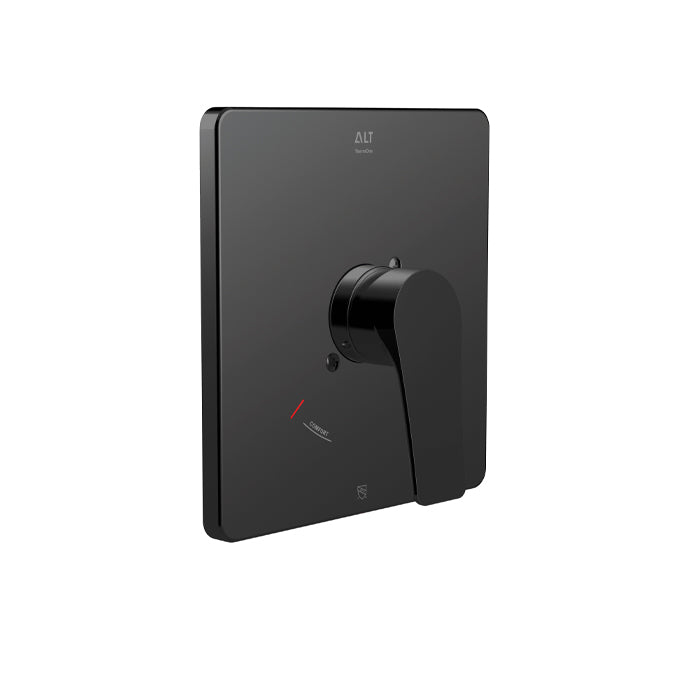 ALT Via Dante Trim Set for ThermOne Thermostatic Valve 70232 in Electro Black