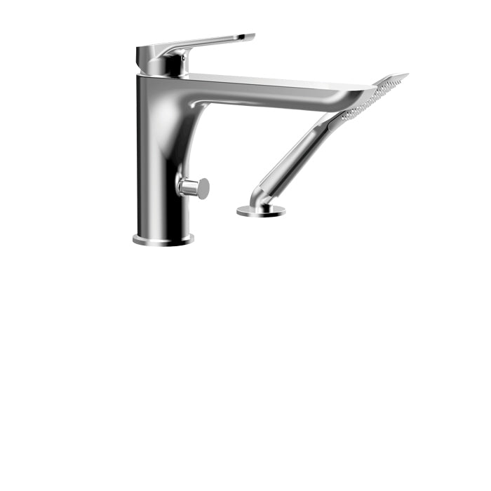 ALT Via Dante 2-Piece Deckmount Tub Filler with Handshower 70742 in Polished Chrome
