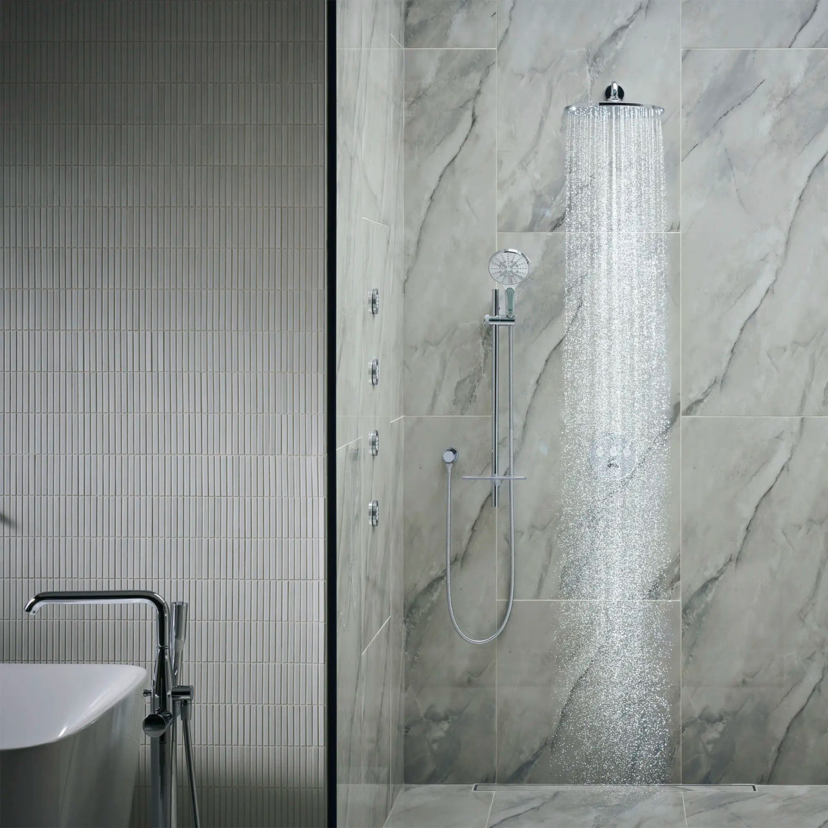 Grohe Single-Handle Freestanding Tub Faucet Trim with 1.75 GPM (6.6 L/min) Hand Shower - StarLight Chrome