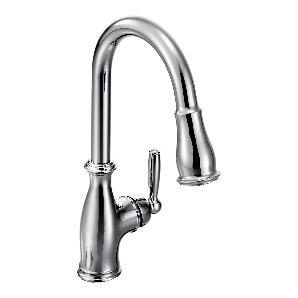 Moen Brantford Single-Handle High-Arc Pulldown Kitchen Faucet 7185 in Chrome (7185C)