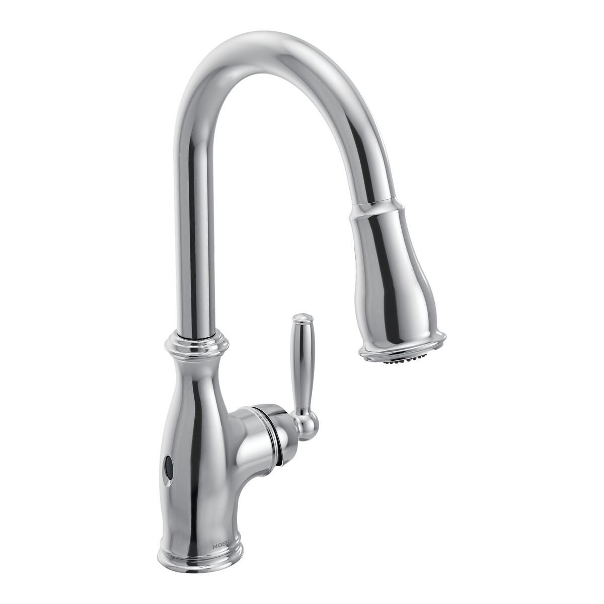 Moen Brantford MotionSense Wave Single-Handle High-Arc Single-Sensor Pulldown Kitchen Faucet 7185EW in Chrome (7185EWC)