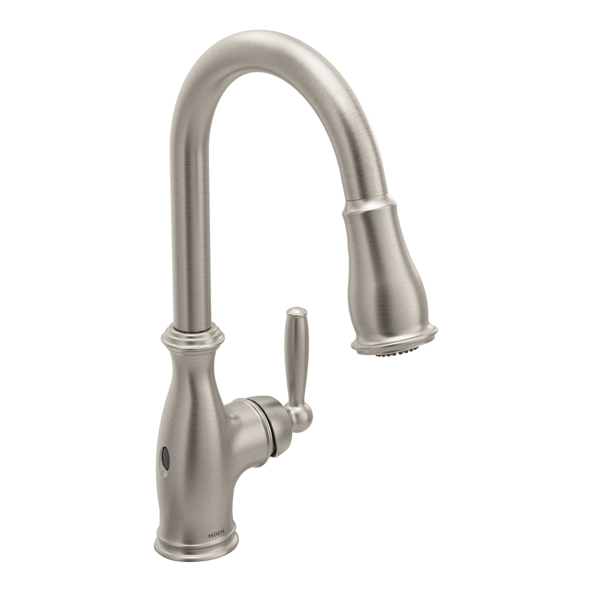 Moen Brantford MotionSense Wave Single-Handle High-Arc Single-Sensor Pulldown Kitchen Faucet 7185EW in Spot Resist Stainless (7185EWSRS)
