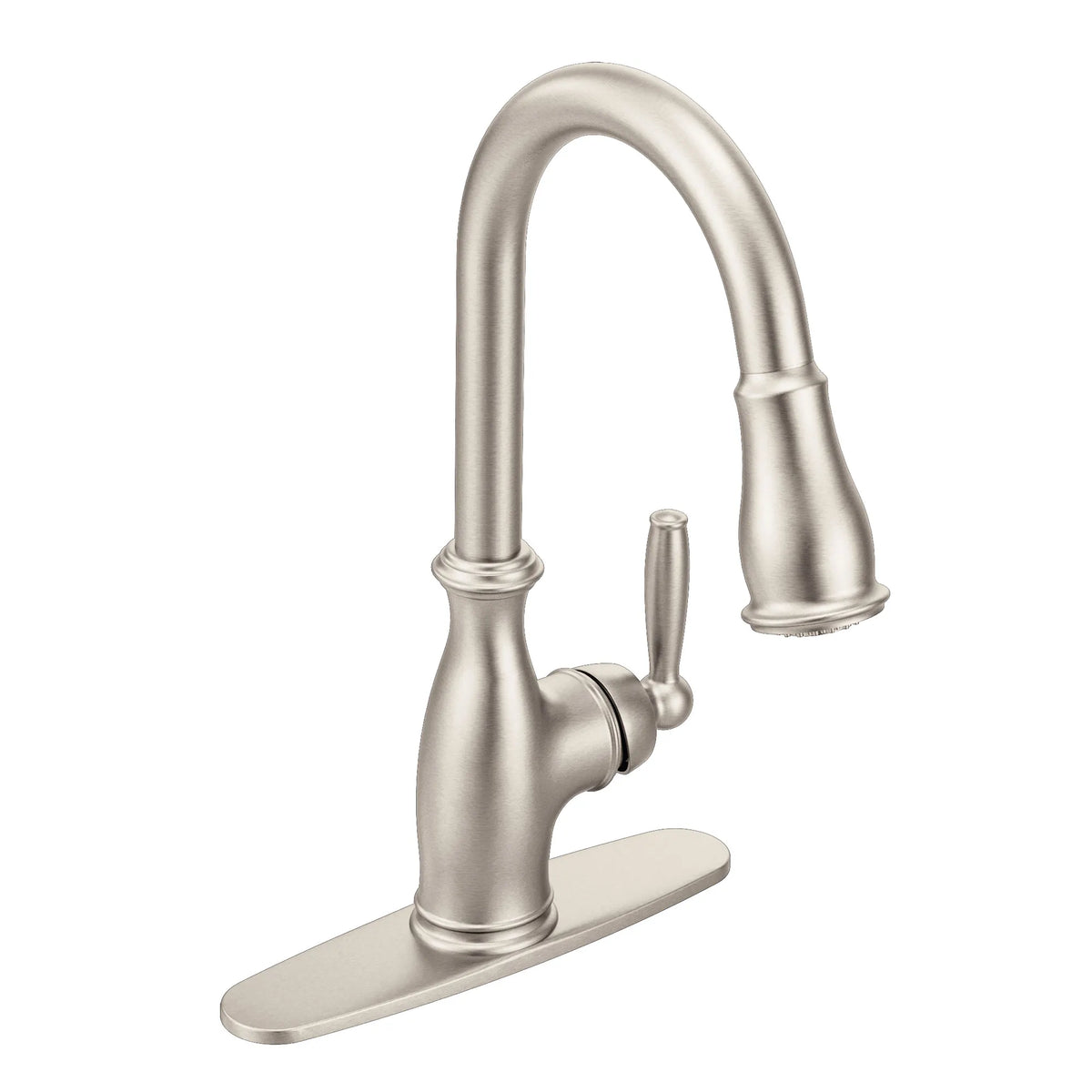 Moen Brantford Single-Handle High-Arc Pulldown Kitchen Faucet 7185 in Spot Resist Stainless (7185SRS) - view 5