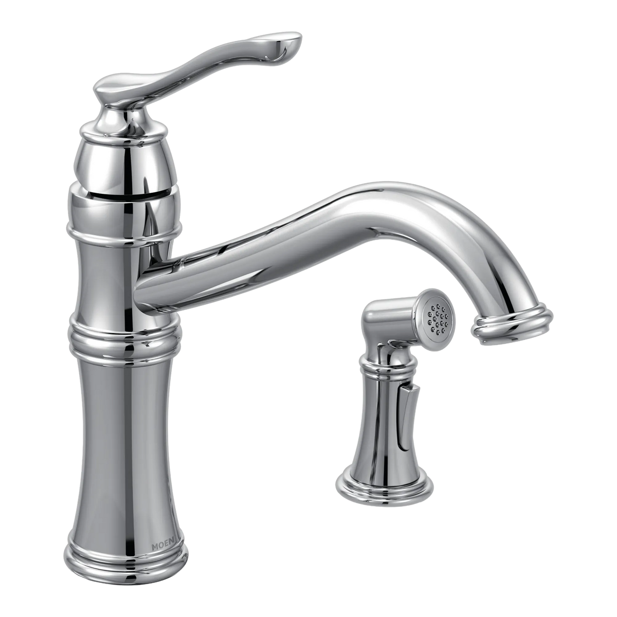 Moen Belfield Single-Handle High-Arc Kitchen Faucet 7245 in Chrome (7245C) - view 4