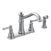 Moen Belfield Two-Handle High-Arc Kitchen Faucet 7255 in Chrome (7255C)