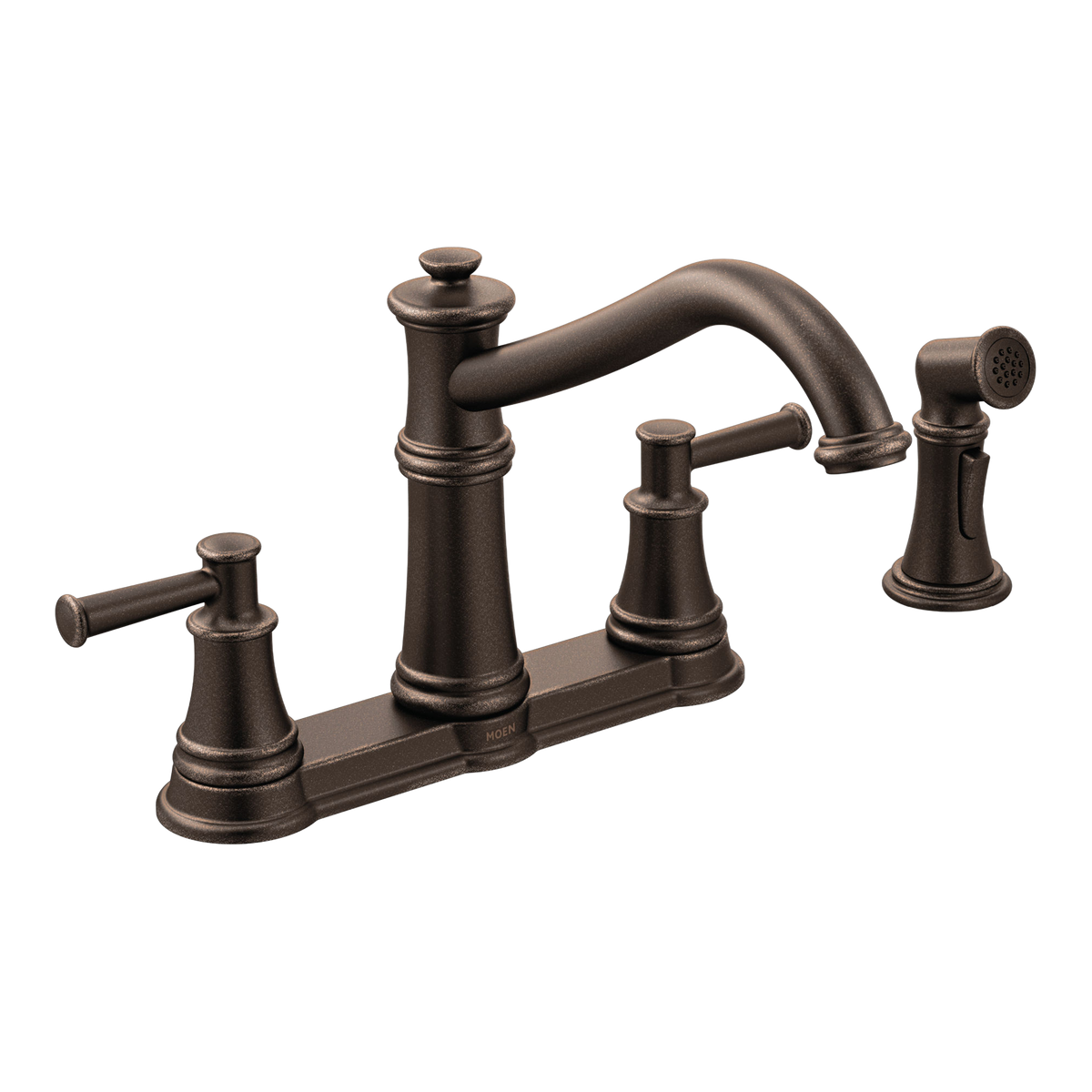 Moen Belfield Two-Handle High-Arc Kitchen Faucet 7255 in Oil Rubbed Bronze (7255ORB)
