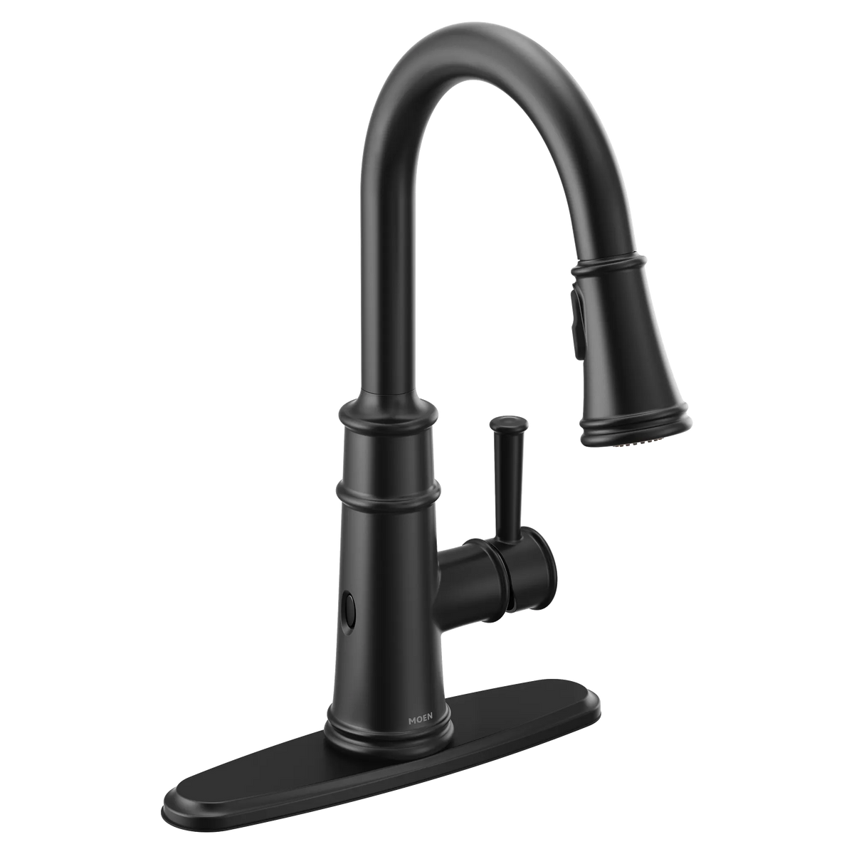 Moen Belfield MotionSense Wave Single-Handle High-Arc Single-Sensor Pulldown Kitchen Faucet 7260EW in Matte Black (7260EWBL) - view 2