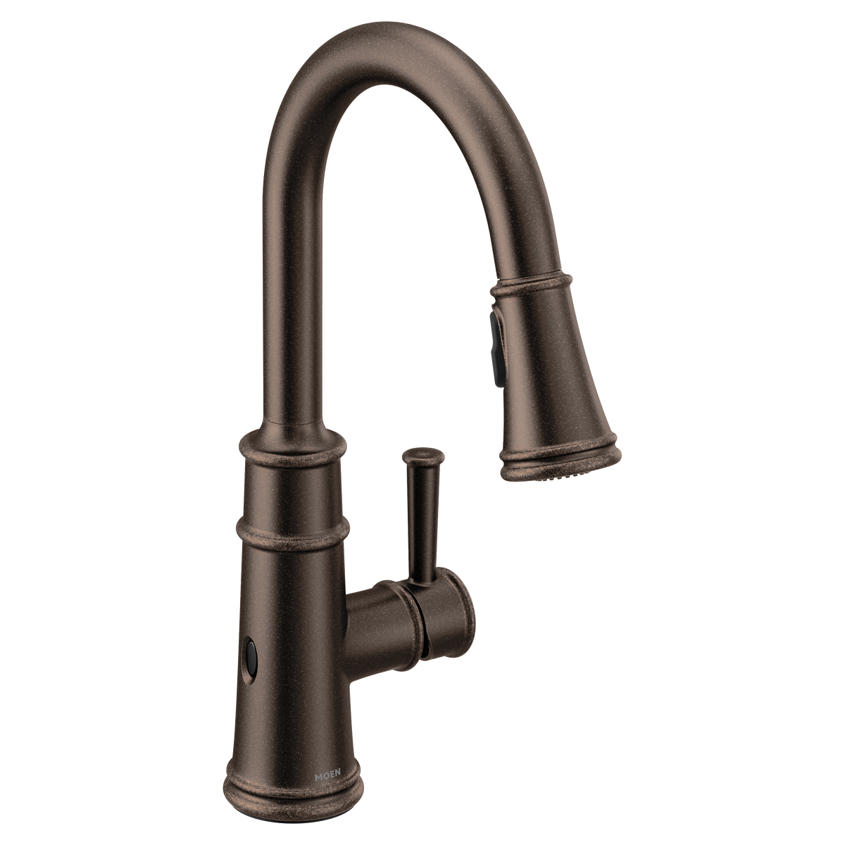 Moen Belfield MotionSense Wave Single-Handle High-Arc Single-Sensor Pulldown Kitchen Faucet 7260EW in Oil Rubbed Bronze (7260EWORB)