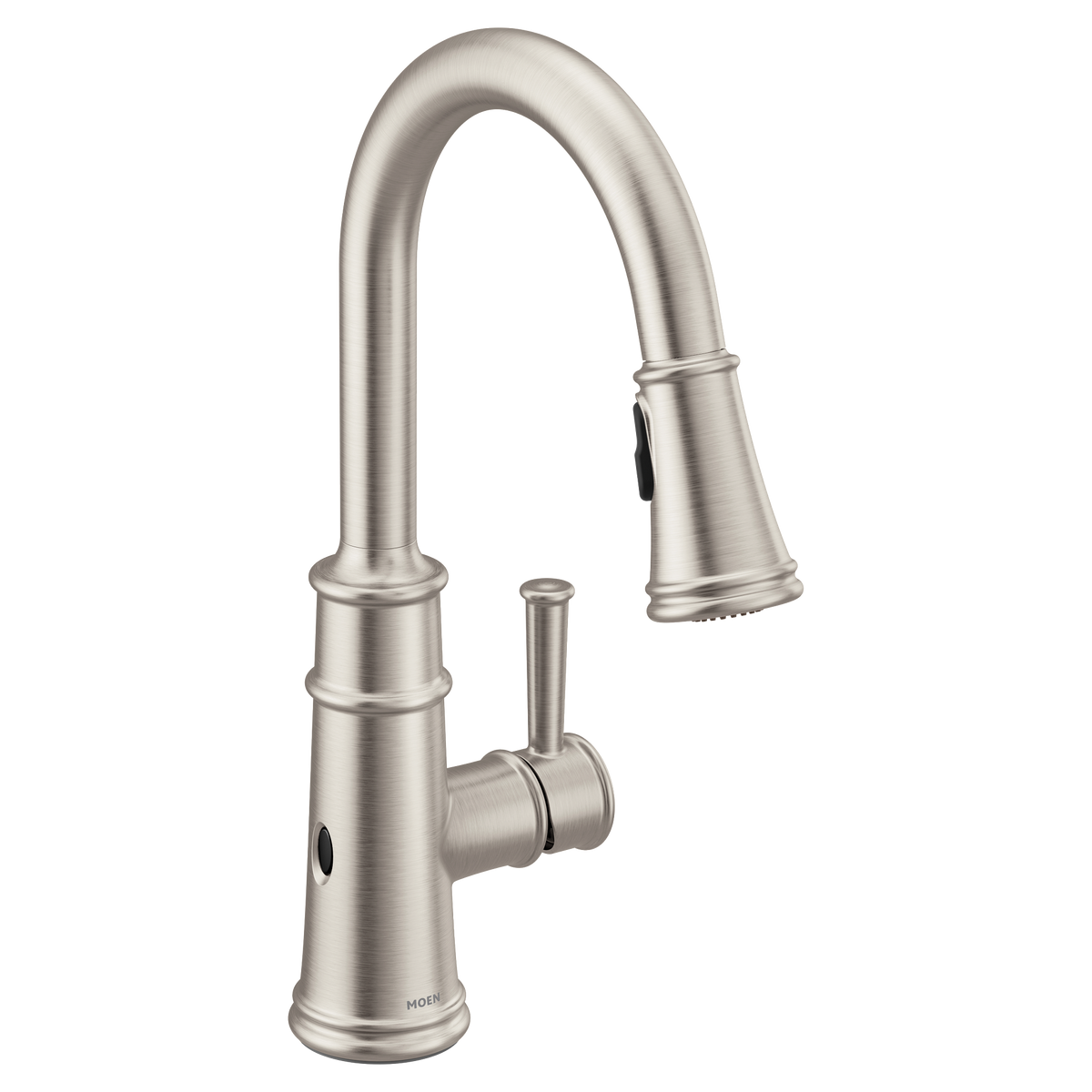 Moen Belfield MotionSense Wave Single-Handle High-Arc Single-Sensor Pulldown Kitchen Faucet 7260EW in Spot Resist Stainless (7260EWSRS)