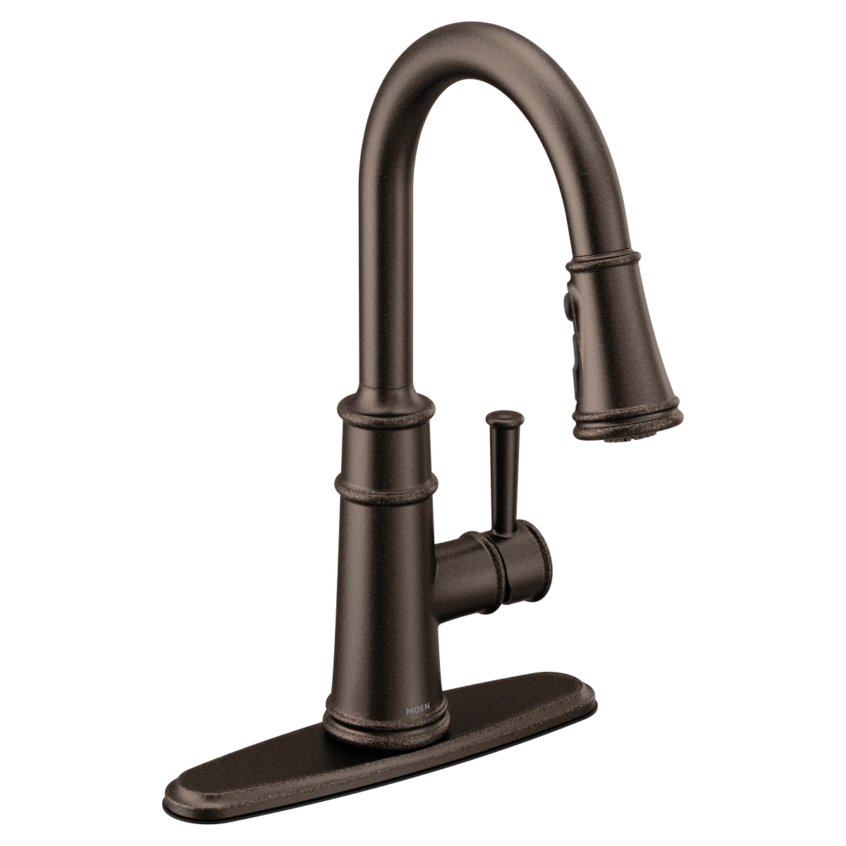 Moen Belfield Single-Handle High-Arc Pulldown Kitchen Faucet 7260 in Oil Rubbed Bronze (7260ORB) - view 2