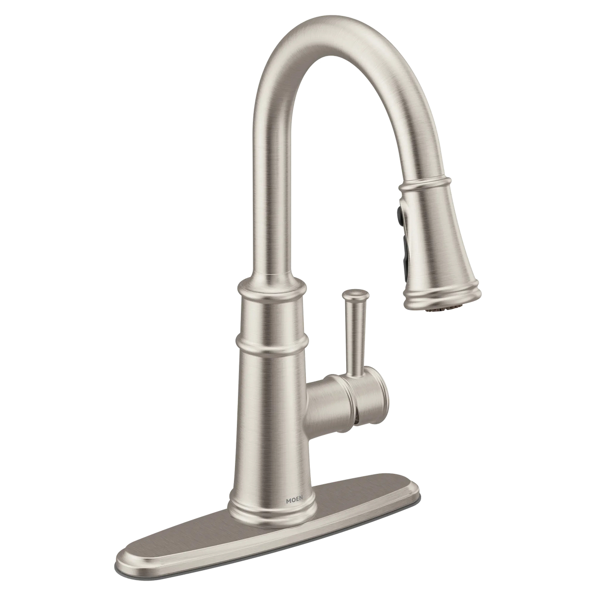 Moen Belfield Single-Handle High-Arc Pulldown Kitchen Faucet 7260 in Spot Resist Stainless (7260SRS) - view 2