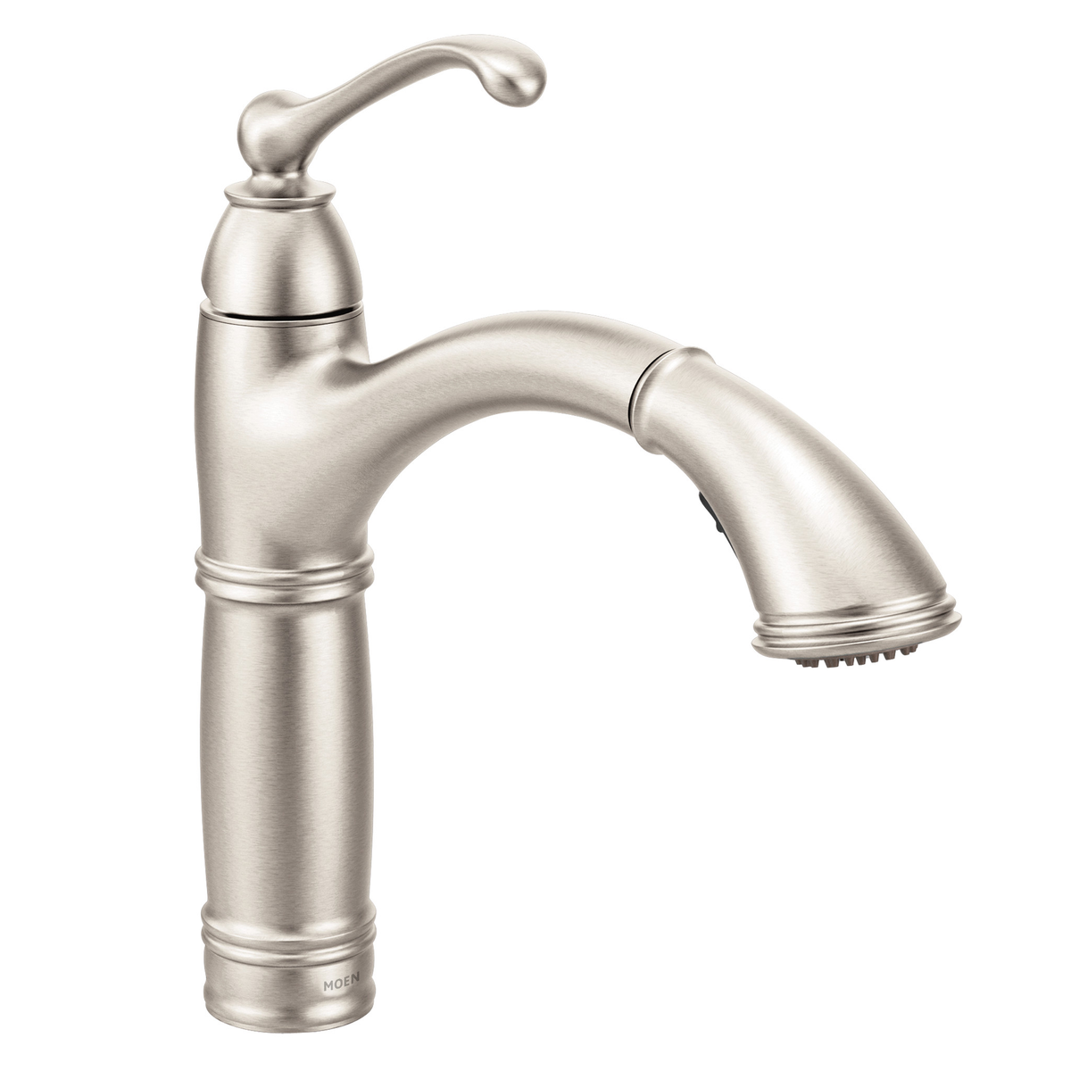 Moen Brantford Single-Handle High-Arc Pullout Kitchen Faucet 7295 in Spot Resist Stainless (7295SRS)