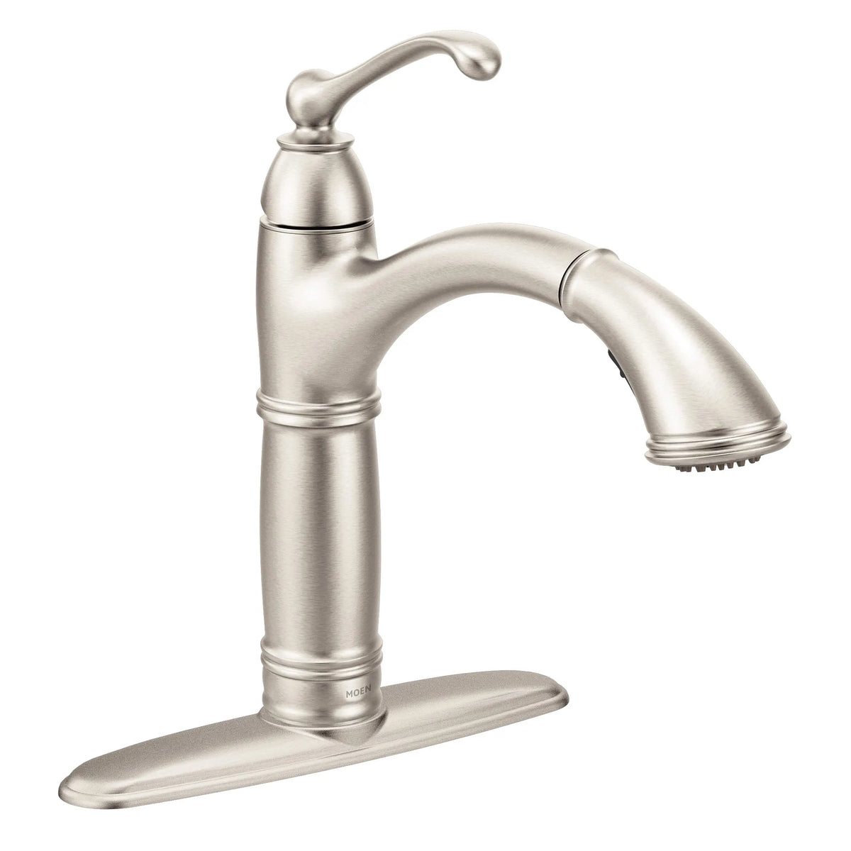 Moen Brantford Single-Handle High-Arc Pullout Kitchen Faucet 7295 in Spot Resist Stainless (7295SRS) - view 5