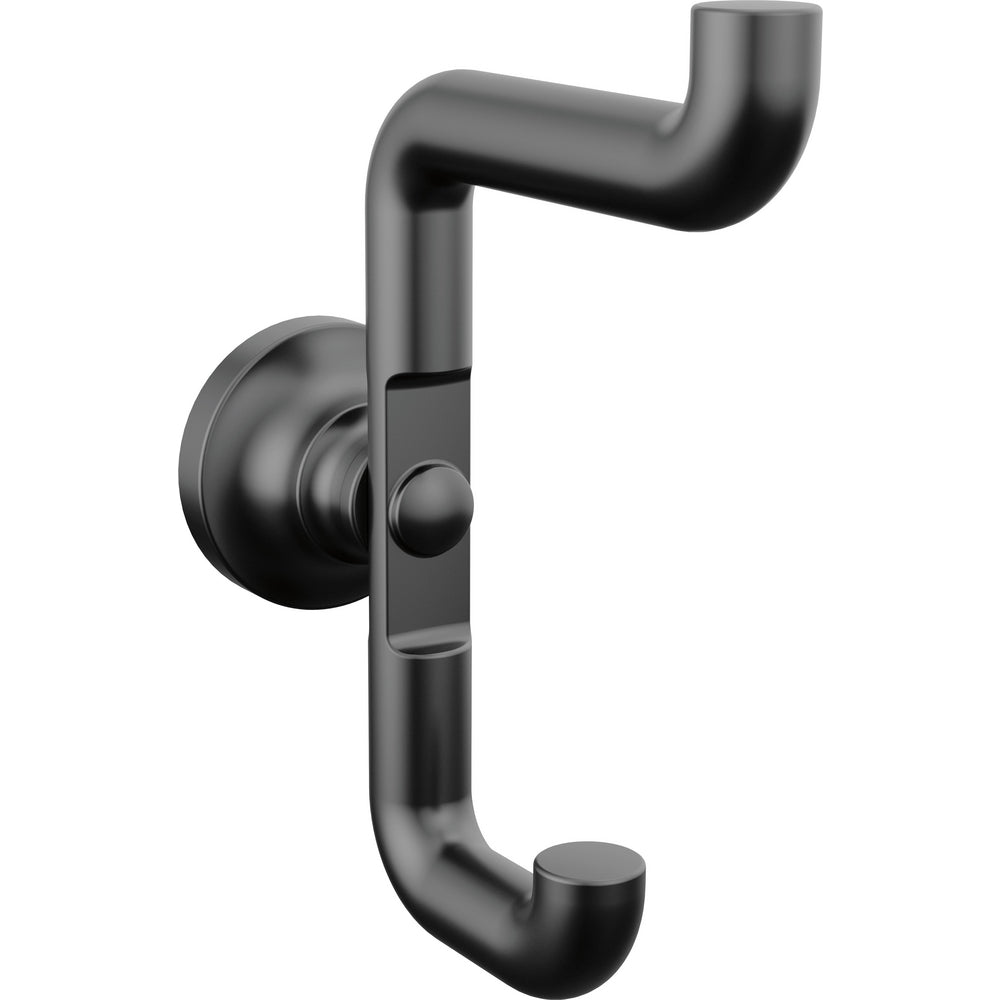 Delta Saylor Double Robe Hook - Matte Black