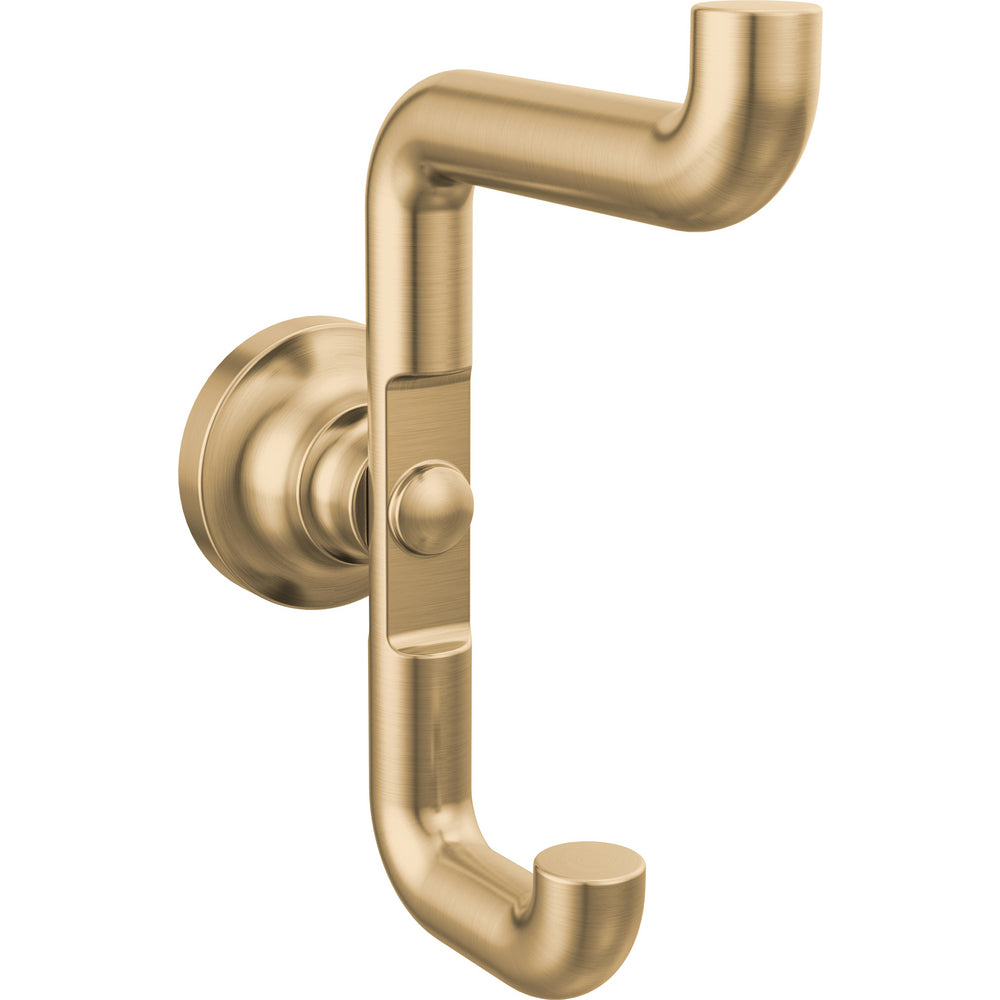 Delta Saylor Double Robe Hook - Champagne Bronze