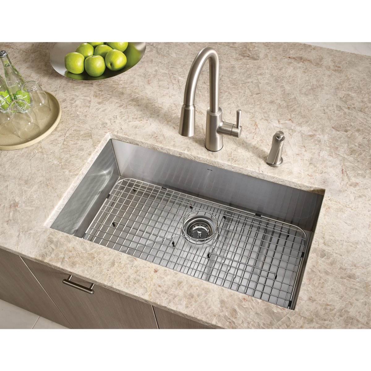 Moen Modern Soap Dispenser S3947 in Spot Resist Stainless (S3947SRS) - view 5