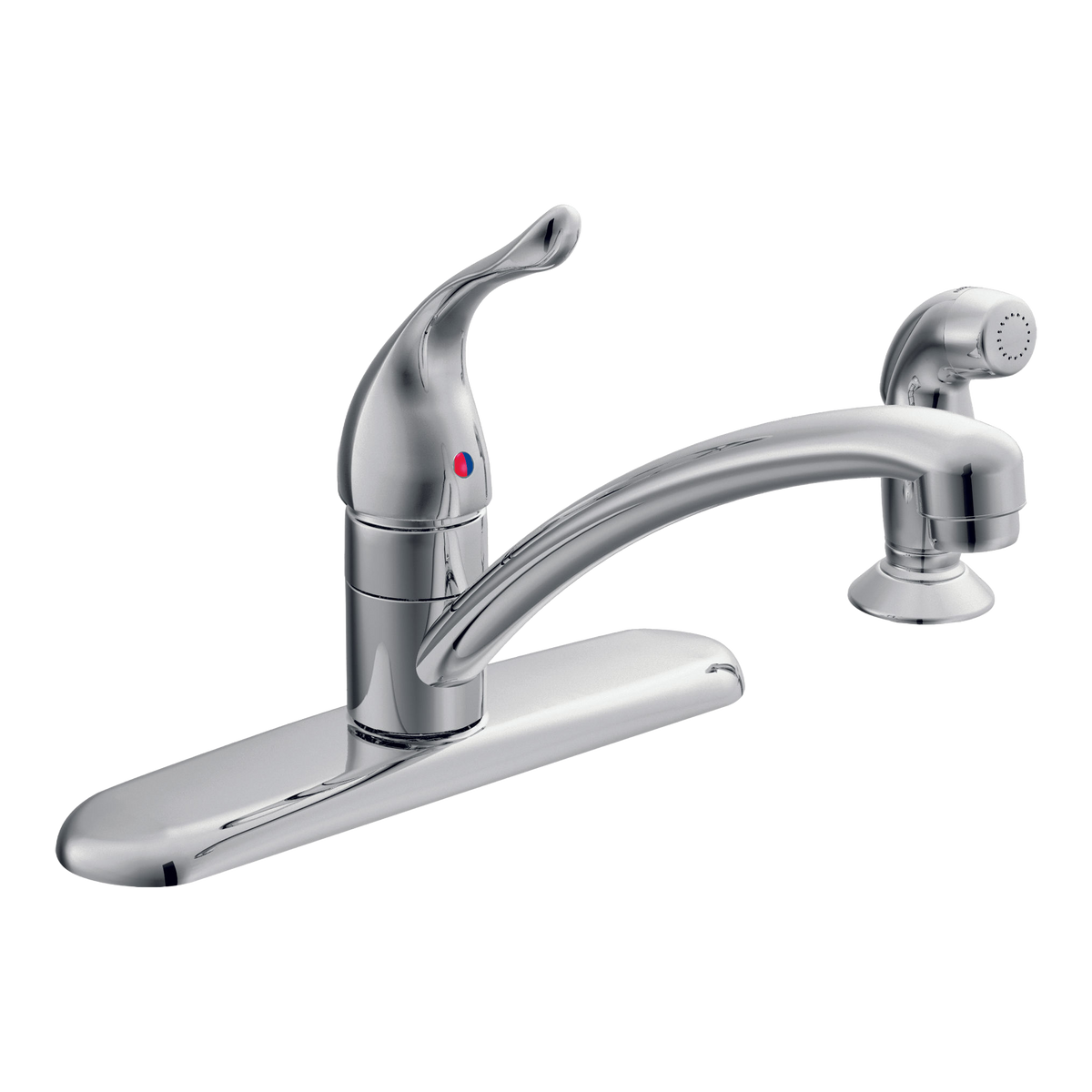 Moen Chateau Single-Handle Low-Arc Kitchen Faucet 7430 in Chrome (7430)