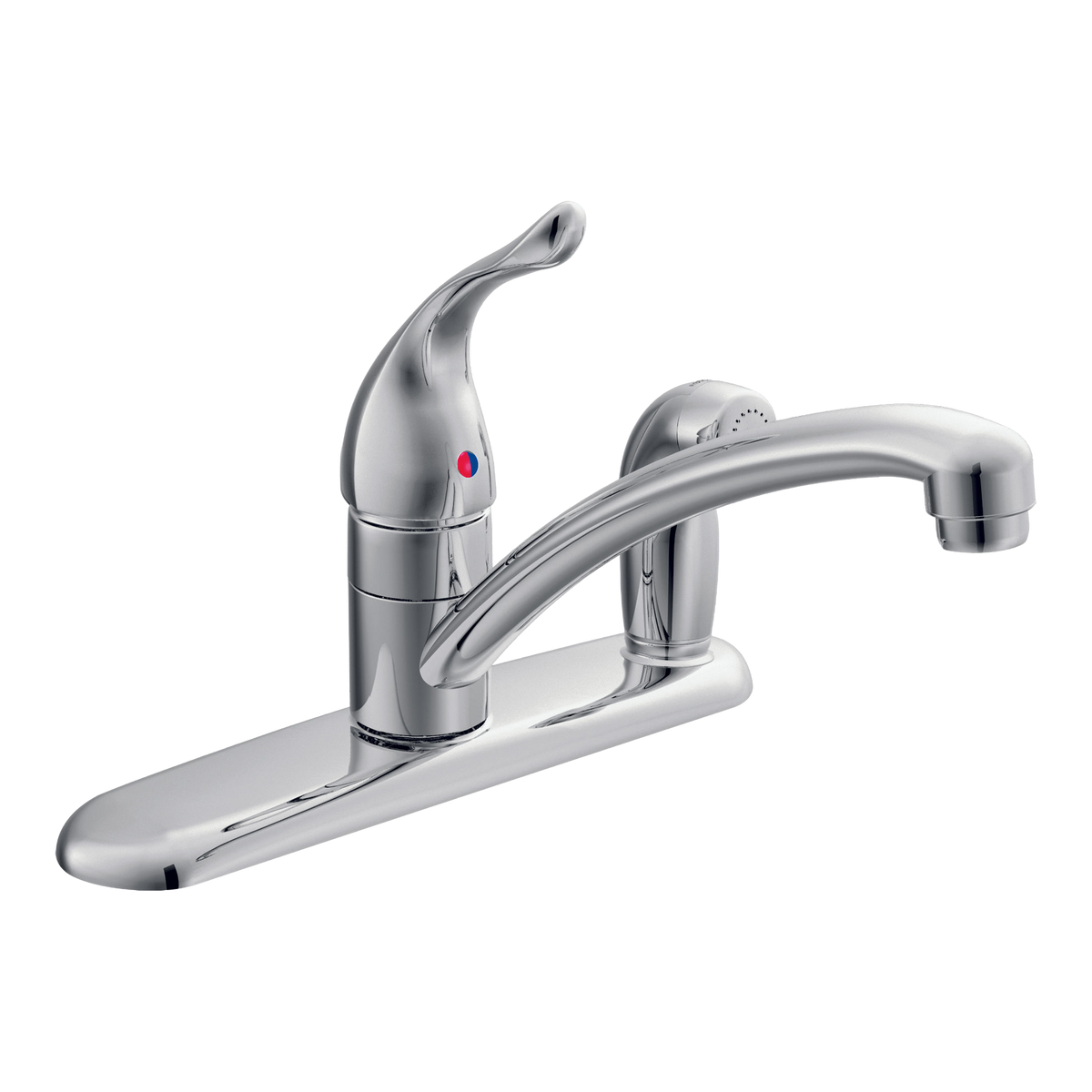 Moen Chateau Single-Handle Low-Arc Kitchen Faucet 7434 in Chrome (7434)