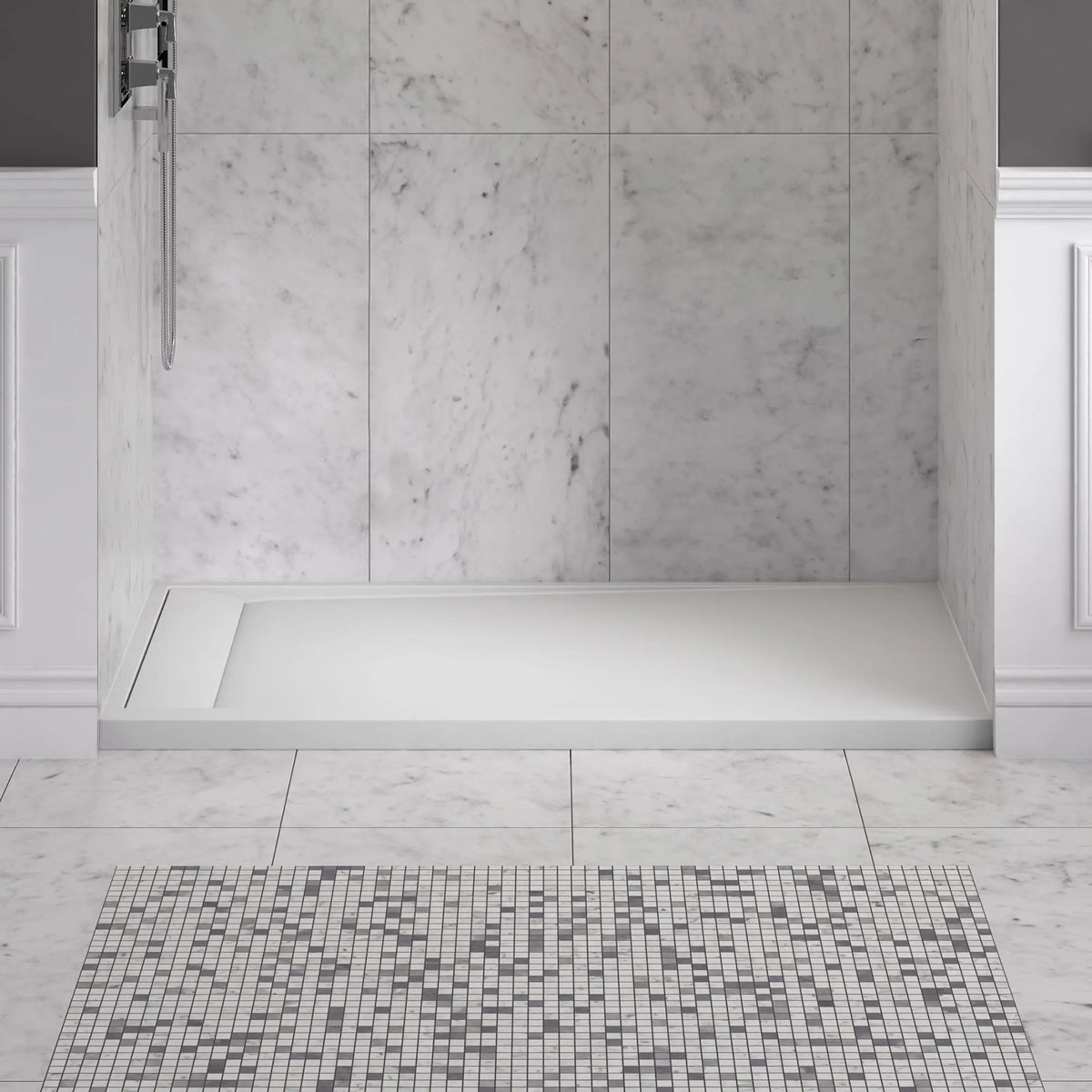 American Standard Townsend 60 x 32-Inch Single Threshold Shower Base With Left-Hand Outlet