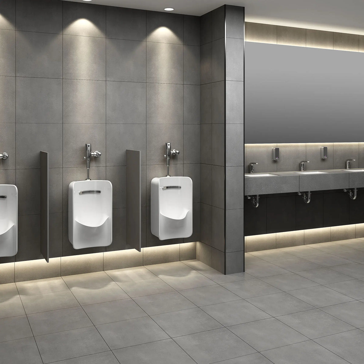 American Standard Greenbrook 0.125 - 0.5 gpf (0.47 - 1.9 Lpf) Top Spud Urinal with EverClean - White (6516002EC.020)