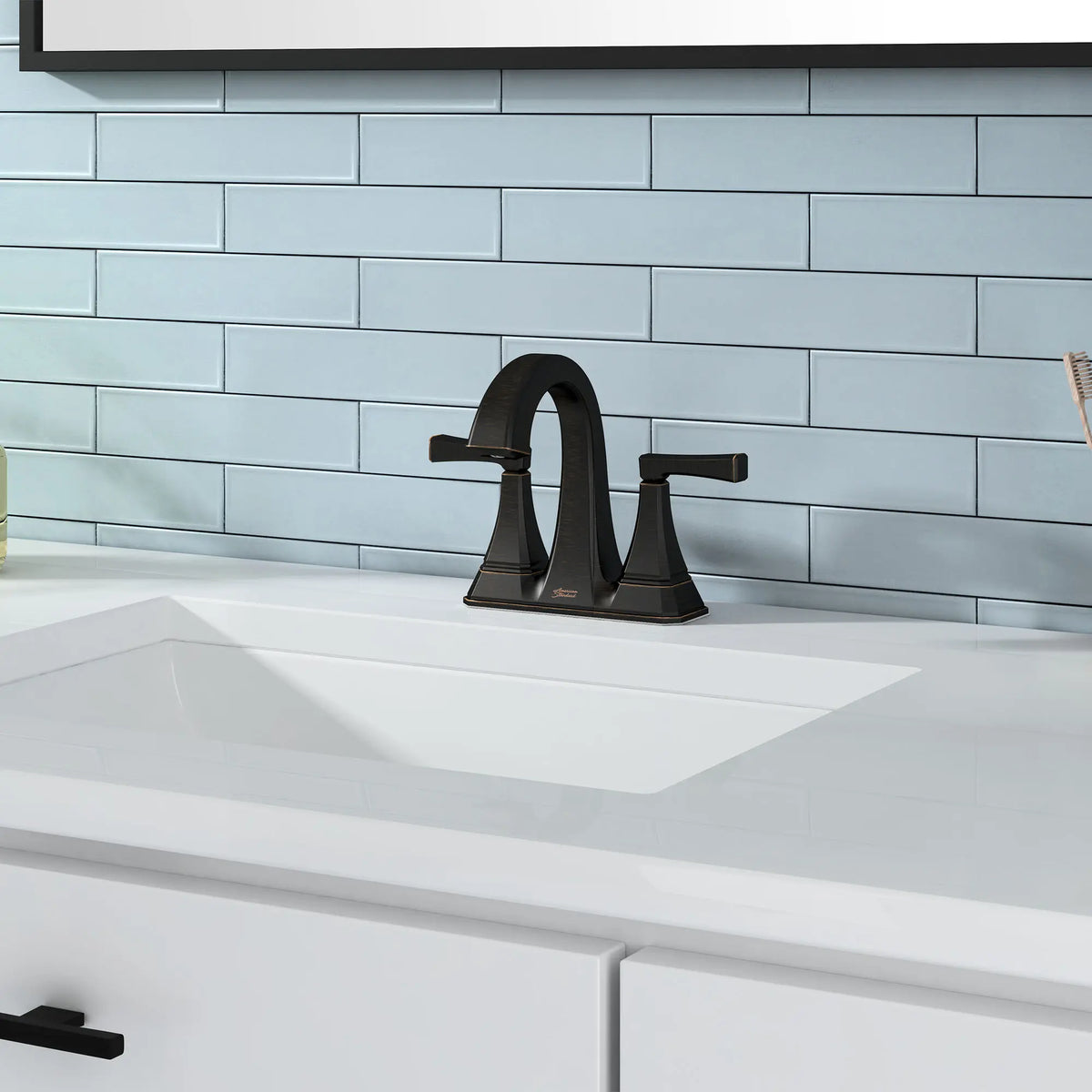 American Standard Westerly 4-In. Centerset 2-Handle Bathroom Faucet 1.2 GPM with Lever Handle