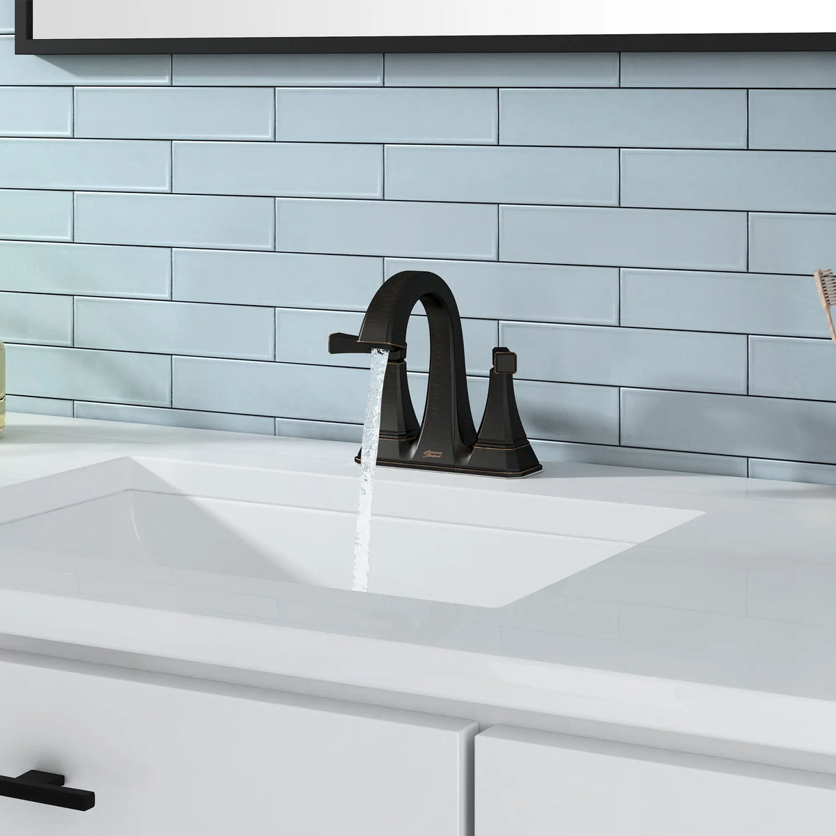 American Standard Westerly 4-In. Centerset 2-Handle Bathroom Faucet 1.2 GPM with Lever Handle