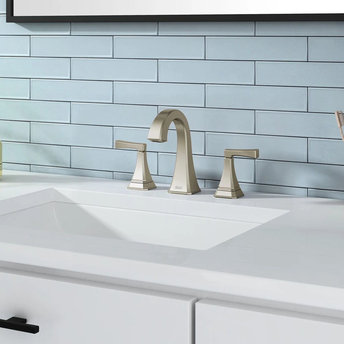 American Standard Westerly 8-In. Widespread 2-Handle Bathroom Faucet 1.2 GPM with Lever Handles
