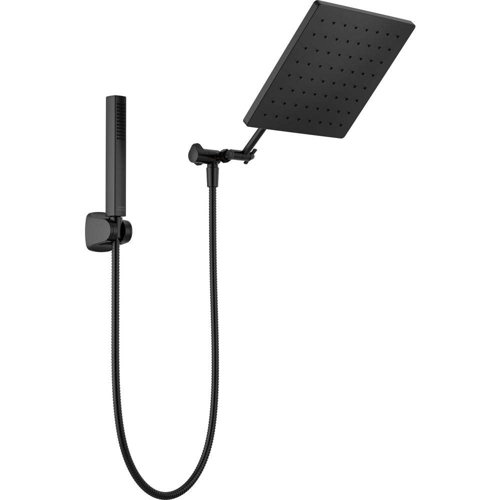 Delta Modern Angular Shhs 1.75 Gpm With Adjustable Arm 5S - Matte Black