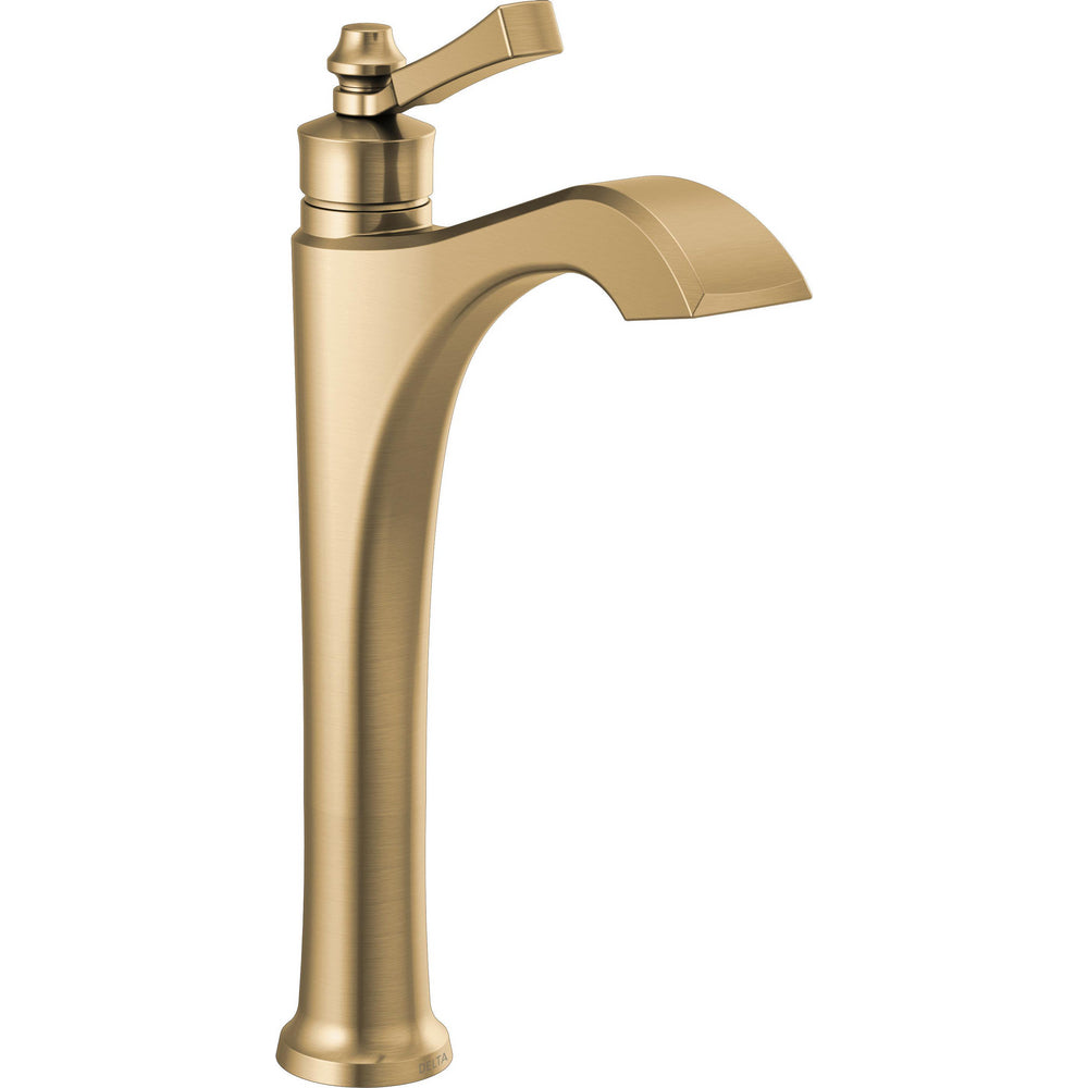 Delta Dorval Single Hole Bathroom Faucet 1L 756-DST - Champagne Bronze