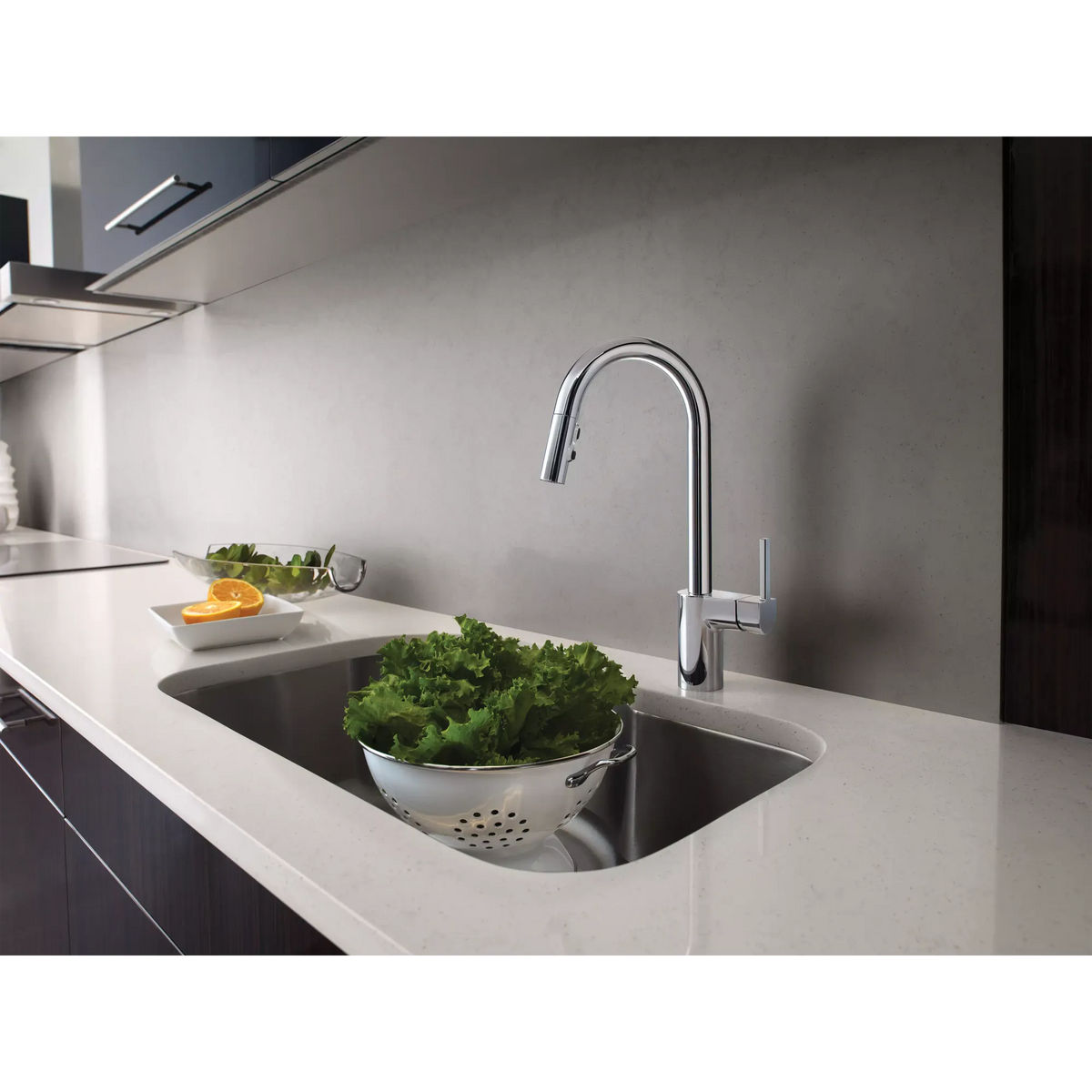 Moen Align Single-Handle High-Arc Pulldown Kitchen Faucet 7565 in Chrome (7565) - view 8