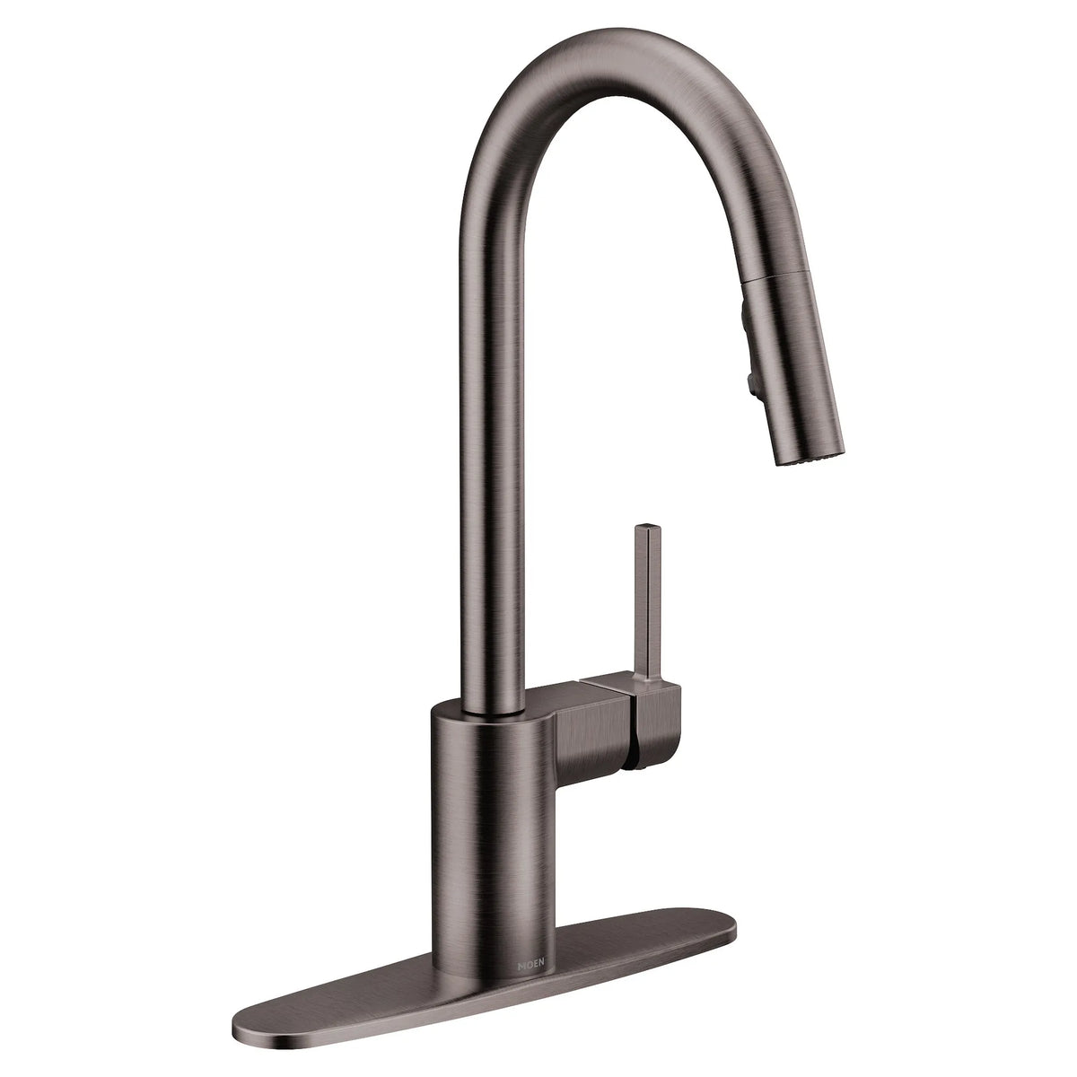 Moen Align Single-Handle High-Arc Pulldown Kitchen Faucet 7565 in Black Stainless (7565BLS) - view 3