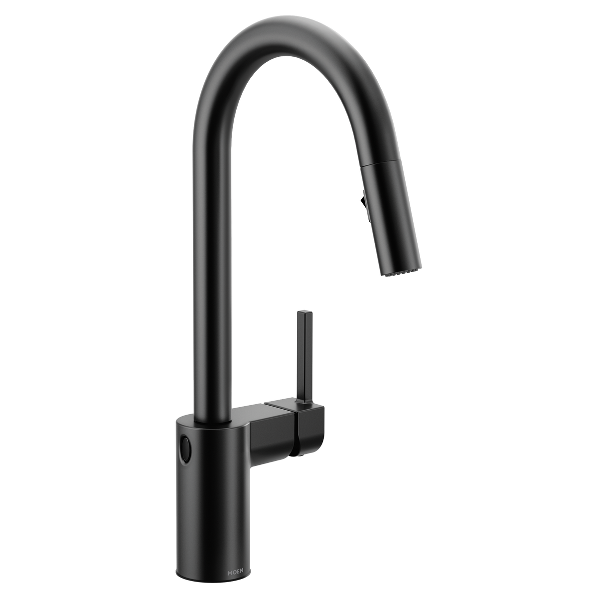 Moen Align MotionSense Wave Single-Handle High-Arc Single-Sensor Pulldown Kitchen Faucet 7565EW in Matte Black (7565EWBL)