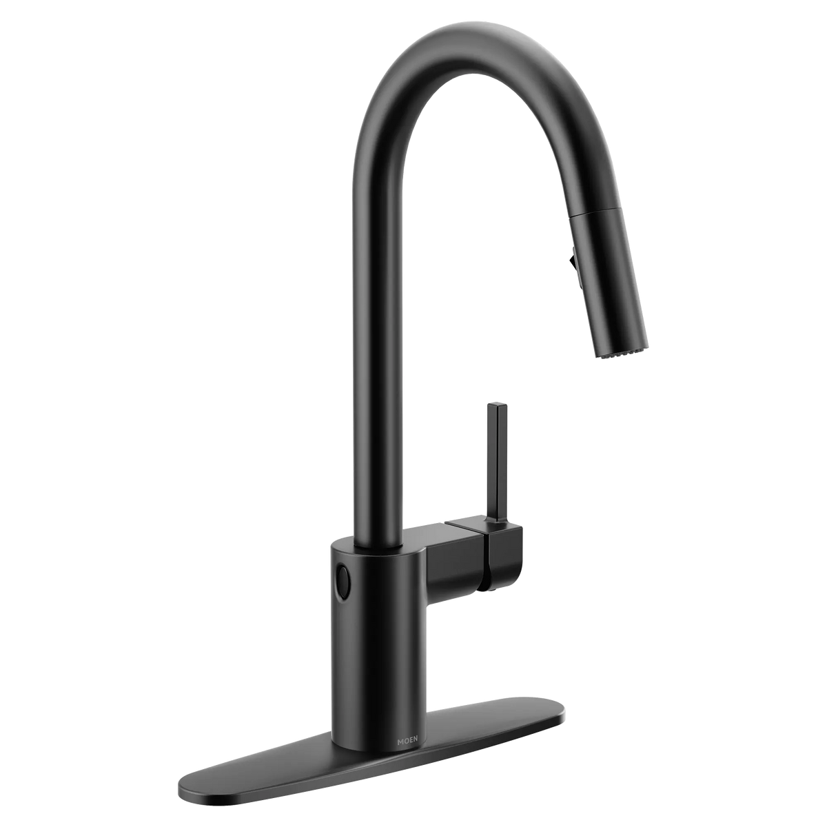Moen Align MotionSense Wave Single-Handle High-Arc Single-Sensor Pulldown Kitchen Faucet 7565EW in Matte Black (7565EWBL) - view 2