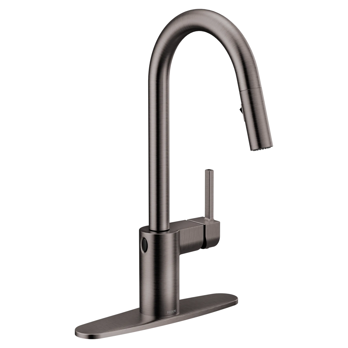 Moen Align MotionSense Wave Single-Handle High-Arc Single-Sensor Pulldown Kitchen Faucet 7565EW in Black Stainless (7565EWBLS) - view 2