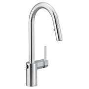 Moen Align MotionSense Wave Single-Handle High-Arc Single-Sensor Pulldown Kitchen Faucet 7565EW in Chrome (7565EWC)