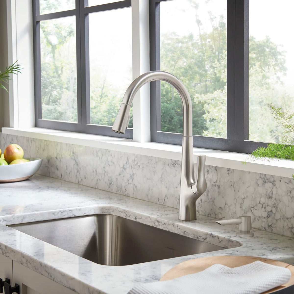 American Standard Copley Pull-Down Kitchen Faucet with Soap Dispenser