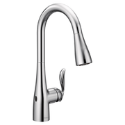 Moen Arbor MotionSense Wave Single-Handle High-Arc Single-Sensor Pulldown Kitchen Faucet 7594EW in Chrome (7594EWC)
