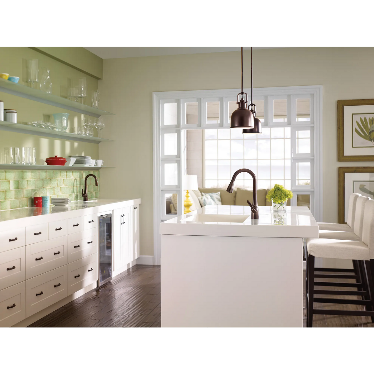 Moen Arbor Single-Handle High-Arc Pulldown Kitchen Faucet 7594 in Oil Rubbed Bronze (7594ORB) - view 4