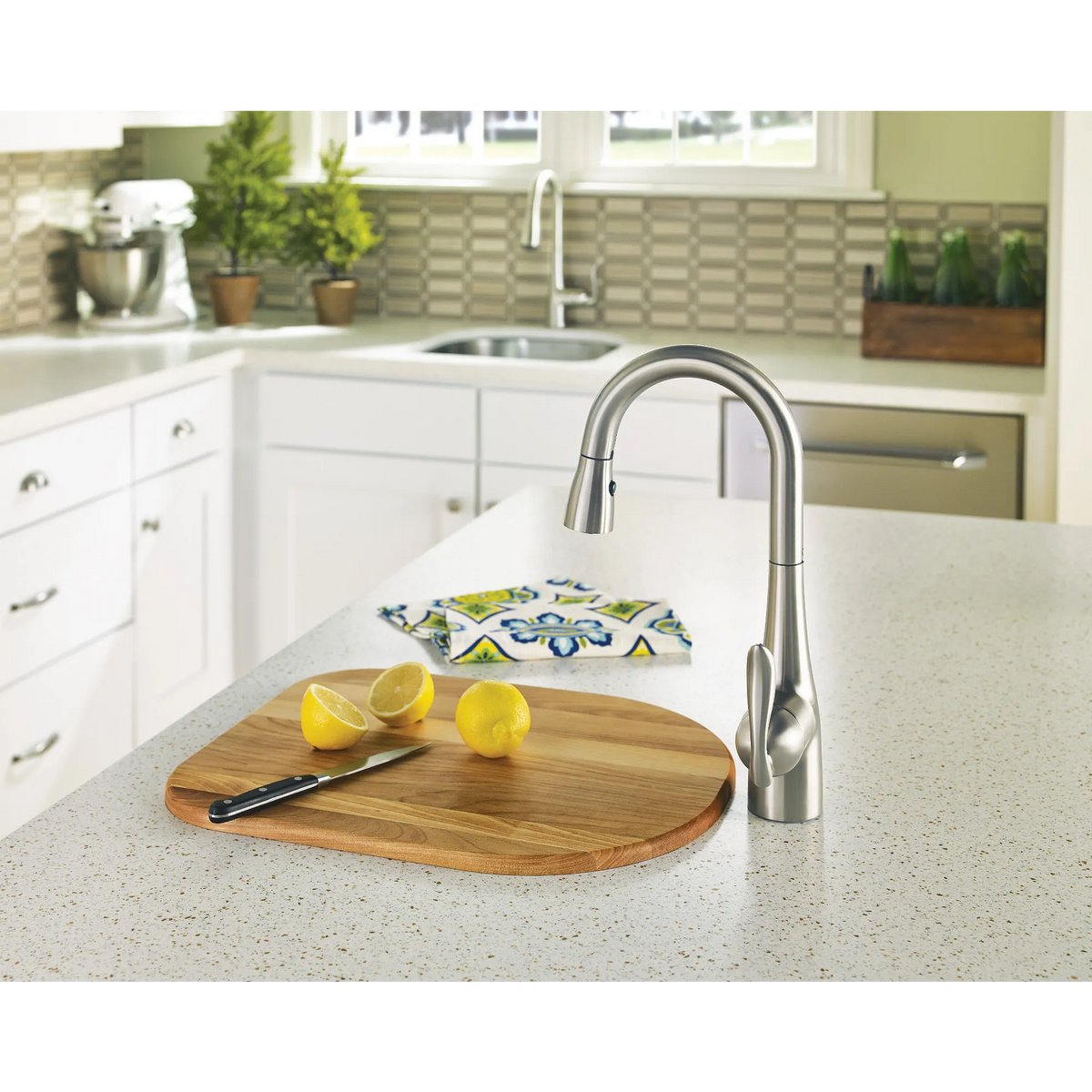 Moen Arbor Single-Handle High-Arc Pulldown Bar Faucet 5995 in Spot Resist Stainless (5995SRS) - view 2