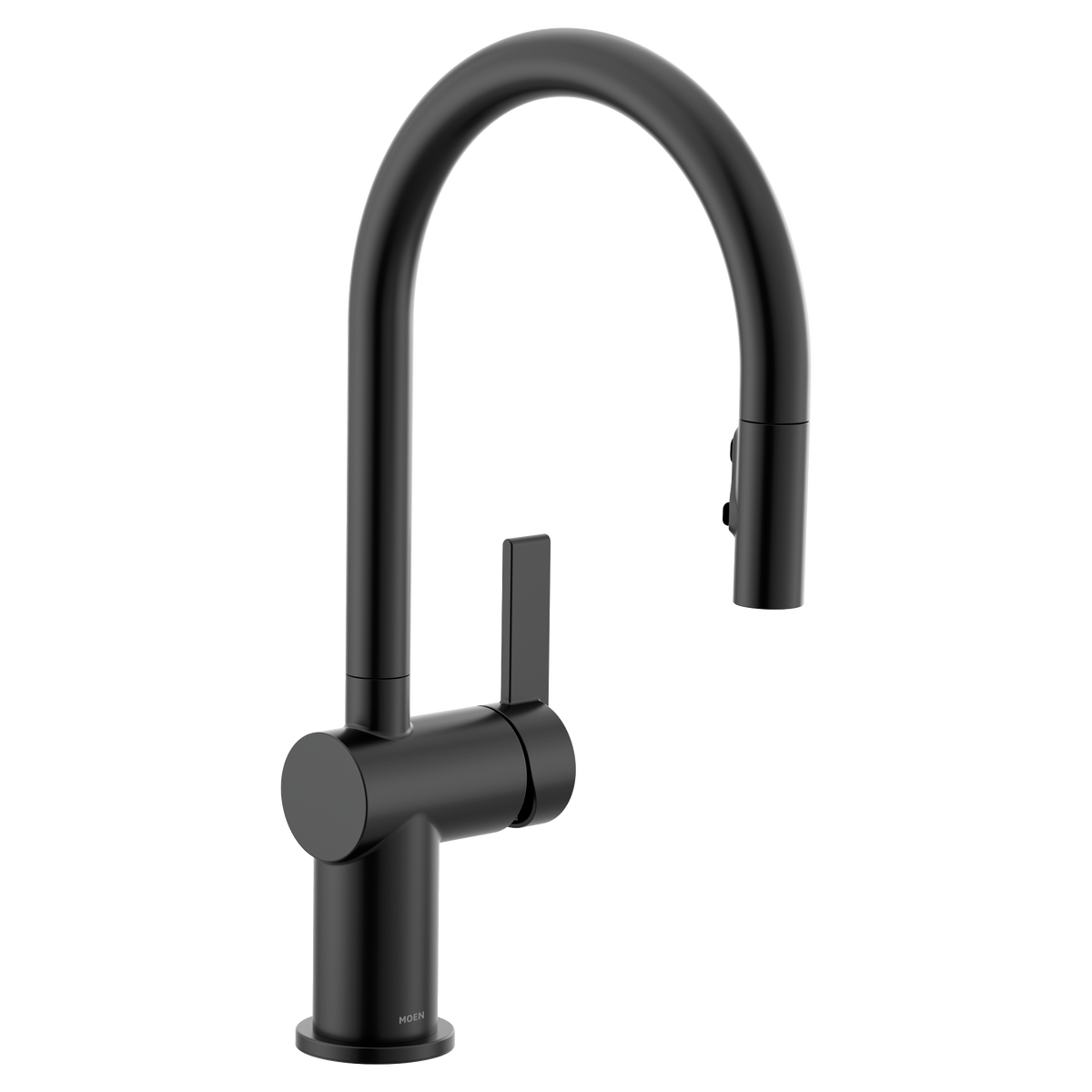 Moen Cia Single-Handle High-Arc Pulldown Kitchen Faucet 7622 in Matte Black (7622BL)