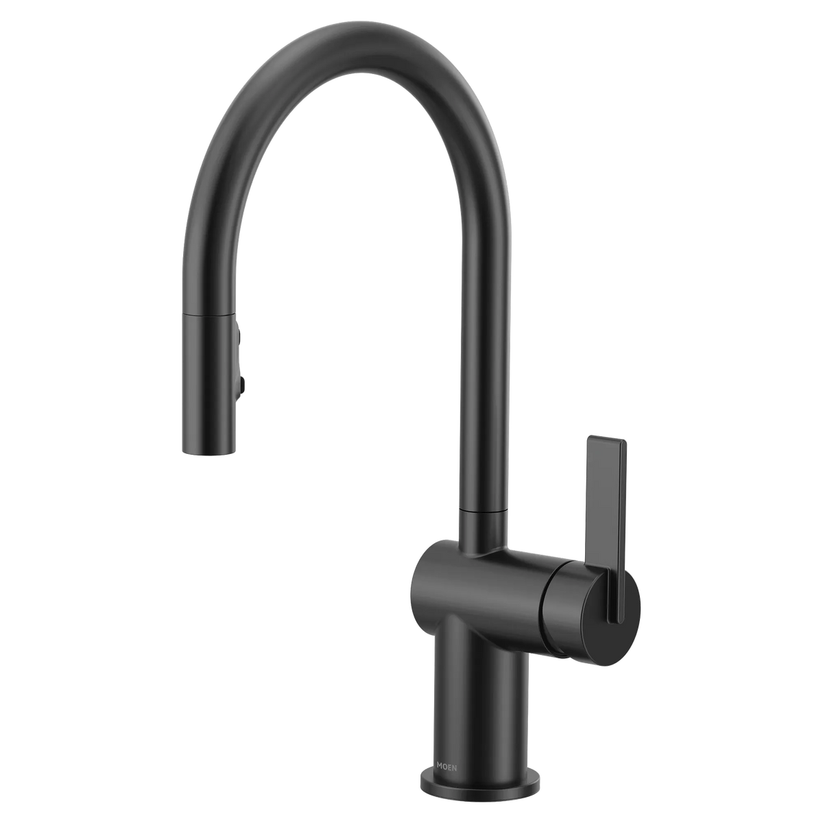 Moen Cia Single-Handle High-Arc Pulldown Kitchen Faucet 7622 in Matte Black (7622BL) - view 6